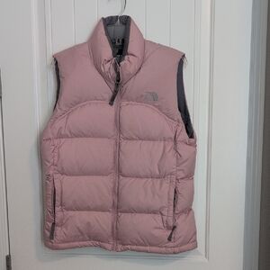 The North Face Dusty Pink Quilted Down Vest